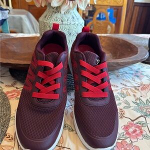Vionic Red and Purple Athletic Shoes with Breathable Mesh